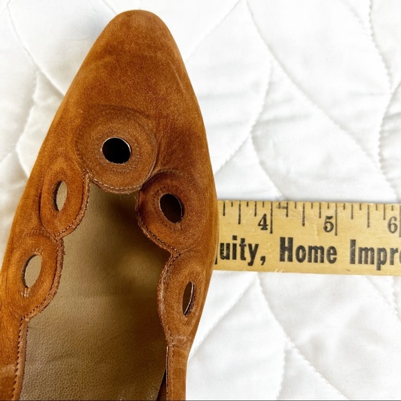 Vintage Giampero P. - Brown Italian‎ Leather Pumps - Sz. 8.5 - Picture 7 of 8